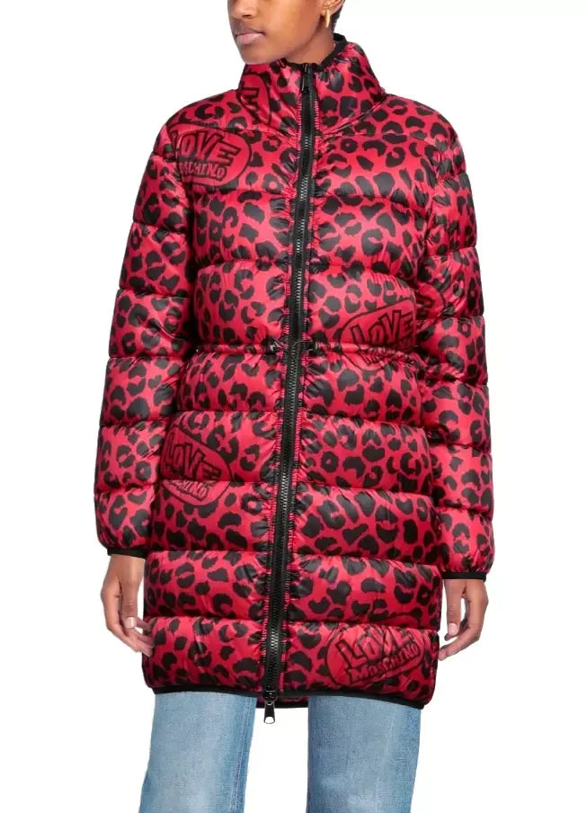 Love Moschino Red Polyester Jackets & Coat