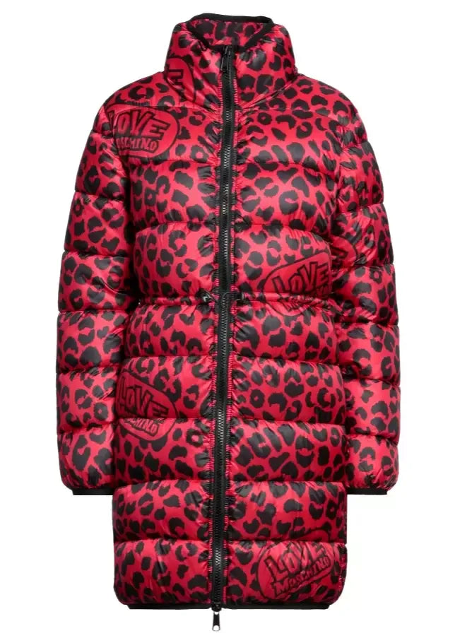 Love Moschino Red Polyester Jackets & Coat