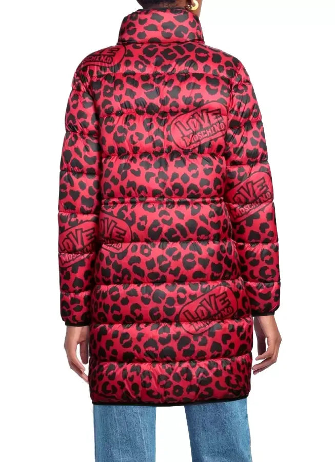 Love Moschino Red Polyester Jackets & Coat