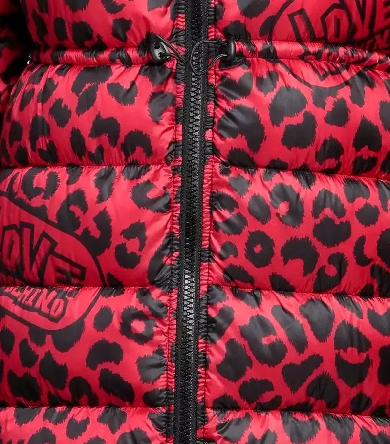 Love Moschino Red Polyester Jackets & Coat