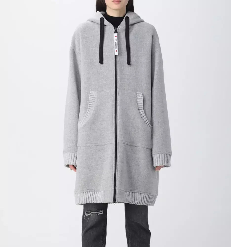 Love Moschino Gray Wool Jackets & Coat