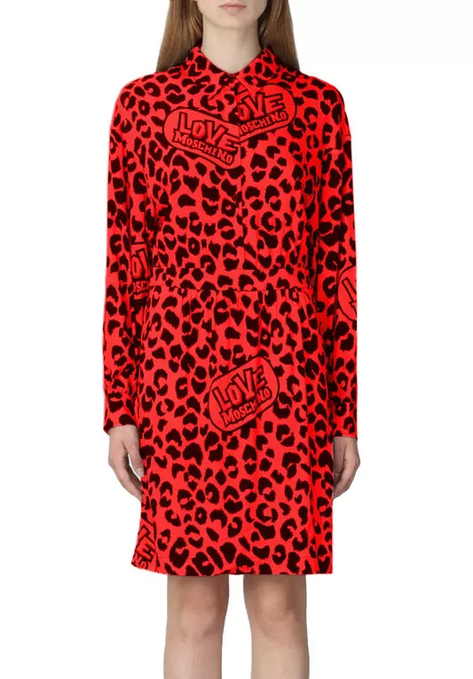 Love Moschino Red Viscose Dress