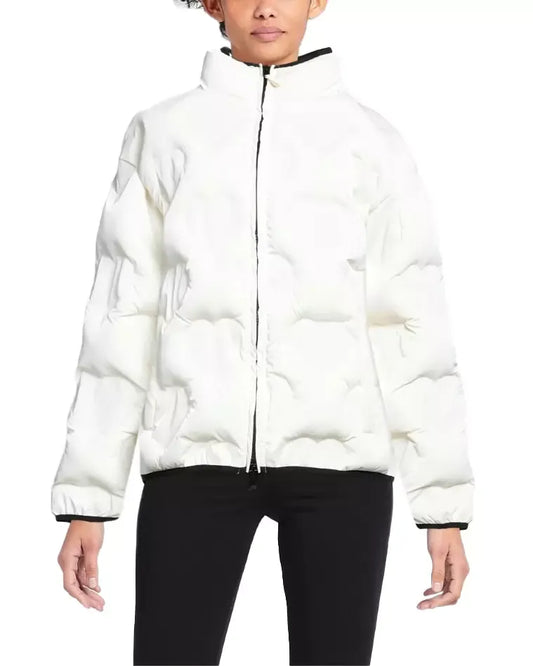 Love Moschino White Polyester Jackets & Coat