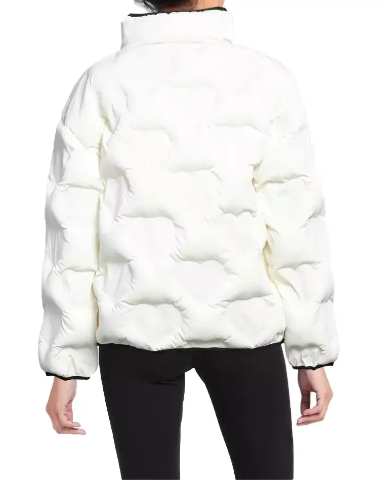 Love Moschino White Polyester Jackets & Coat