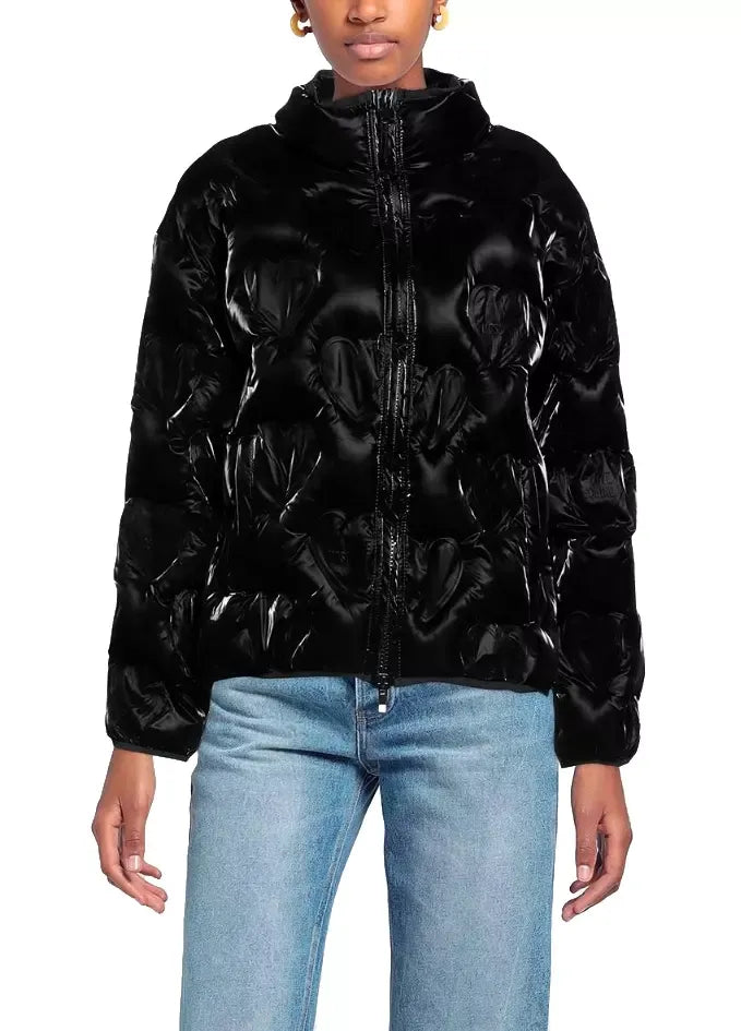 Love Moschino Black Polyester Jackets & Coat