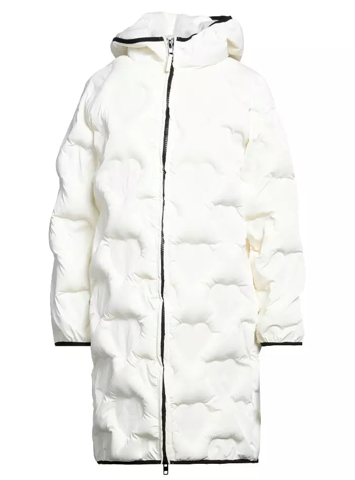 Love Moschino White Polyester Jackets & Coat