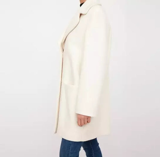 Love Moschino White Wool Jackets & Coat