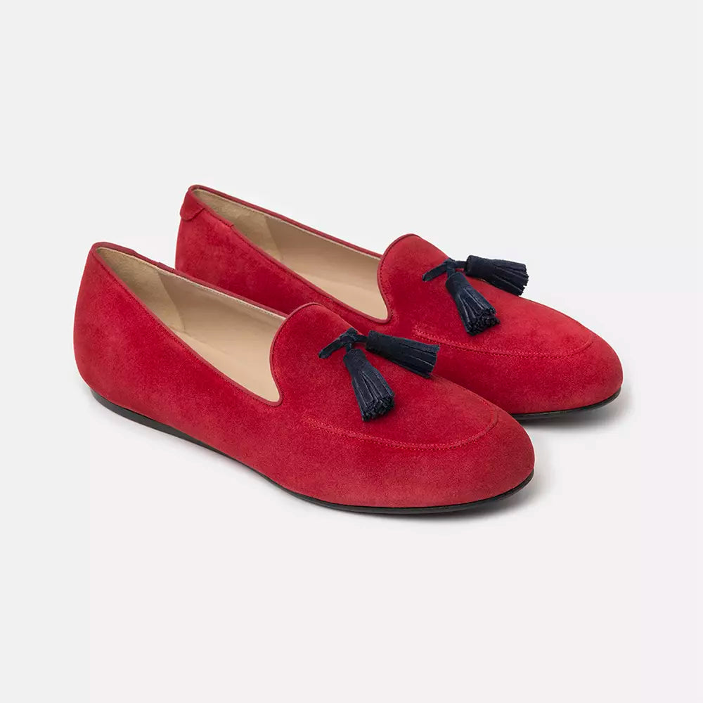 Charles Philip Red Leather Loafer