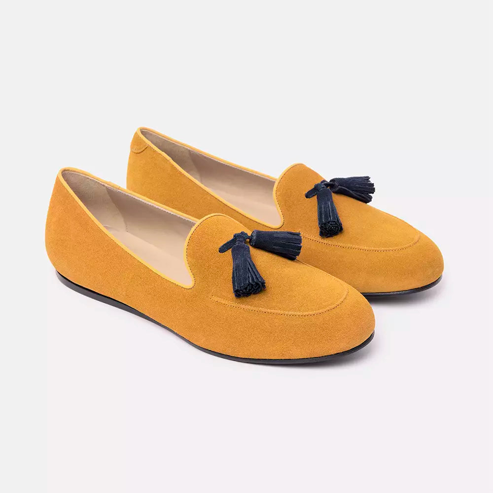 Charles Philip Yellow Leather Moccasin