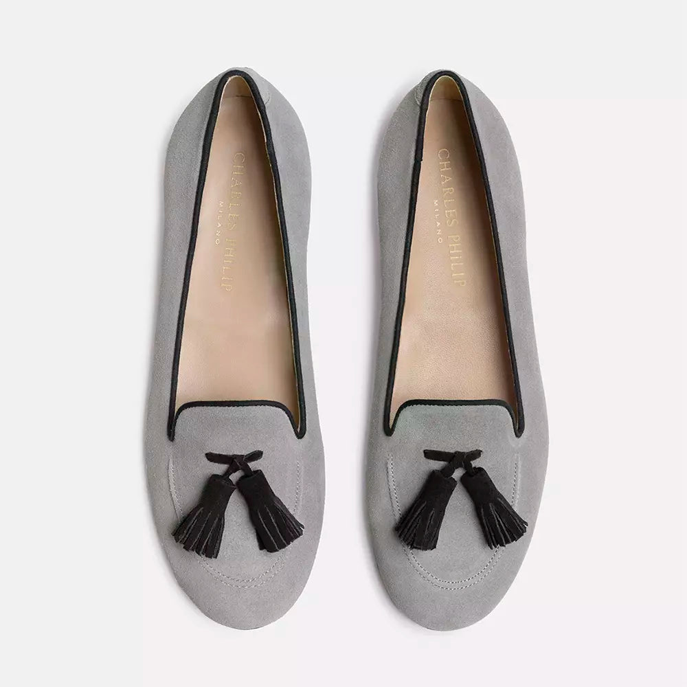 Charles Philip Gray Flat Shoe