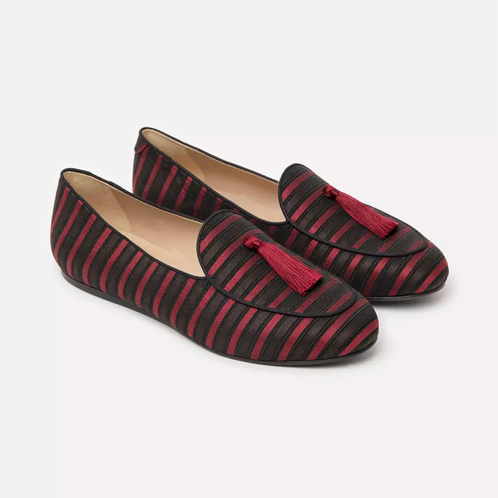 Charles Philip Red Silk Moccasin