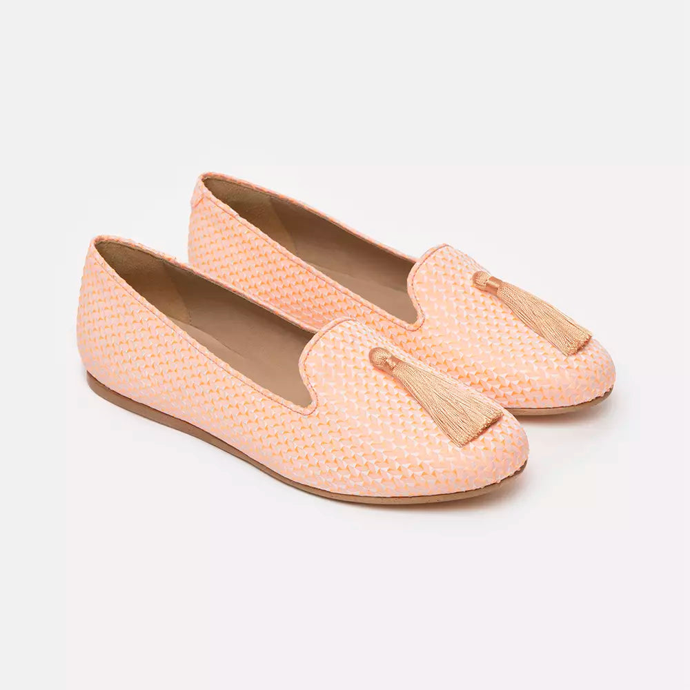 Charles Philip Pink Flat Shoe