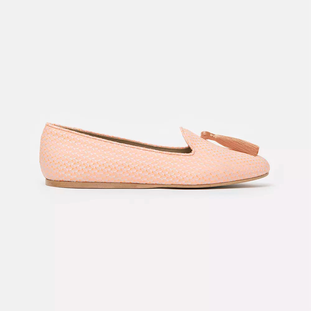 Charles Philip Pink Flat Shoe