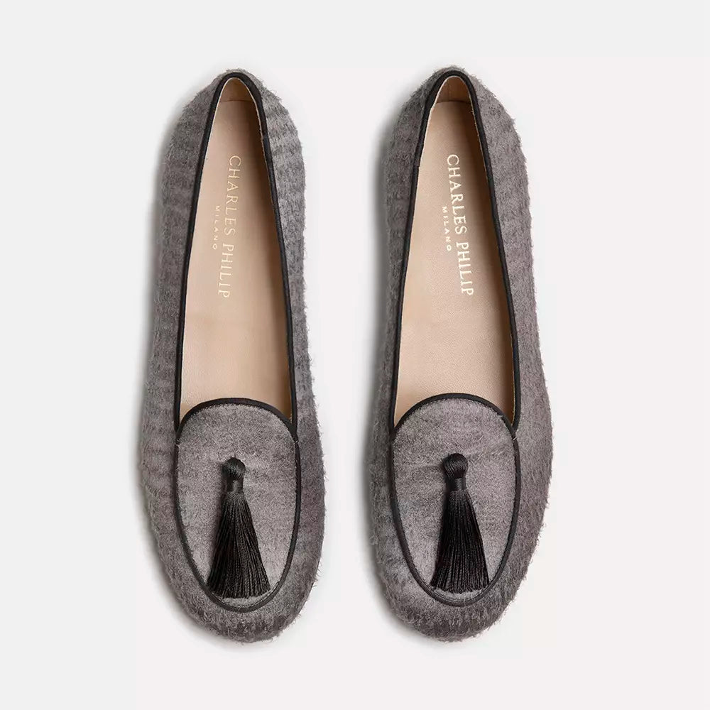 Charles Philip Gray Flat Shoe