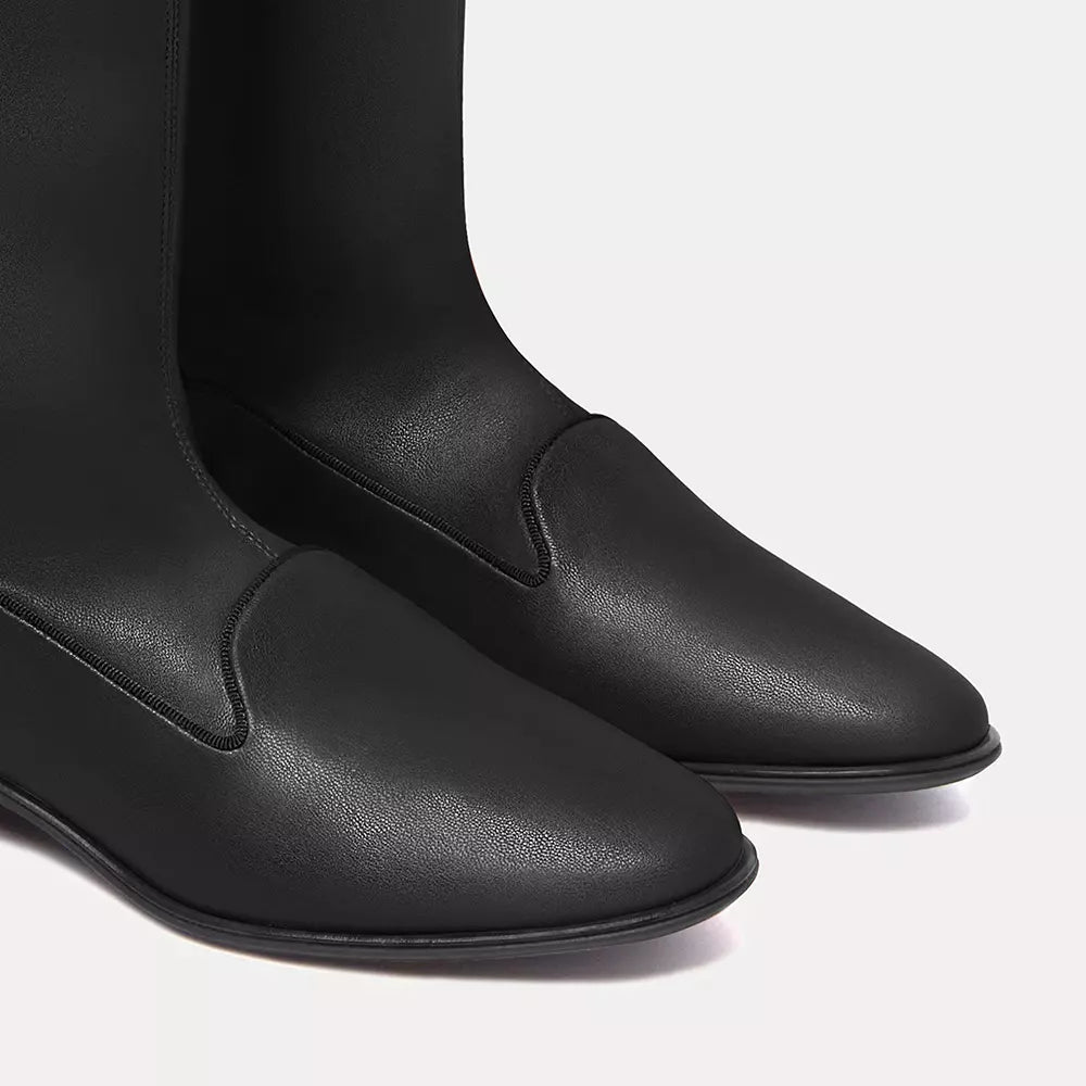 Charles Philip Black Leather Boot