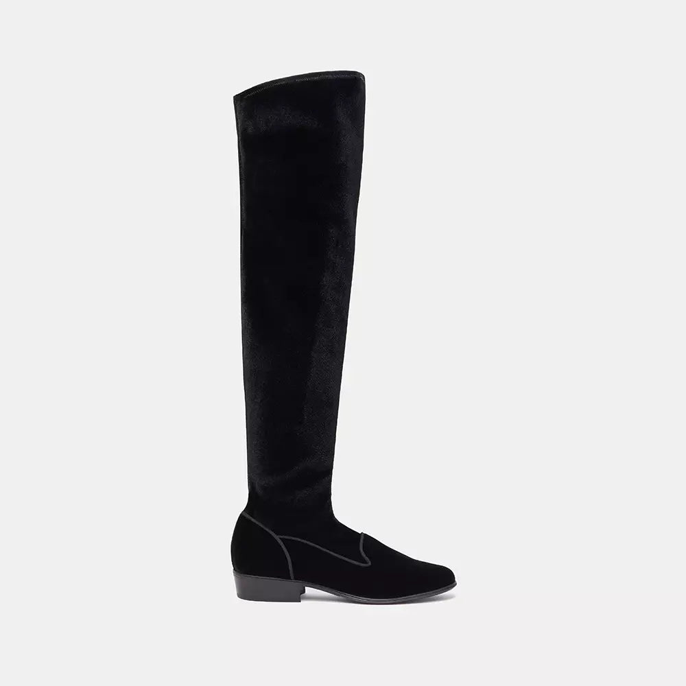 Charles Philip Black Leather Boot