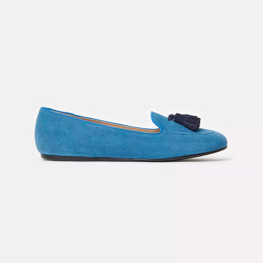 Charles Philip Light Blue Flat Shoe