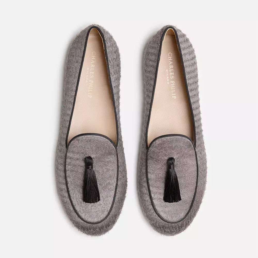 Charles Philip Gray Leather Moccasin