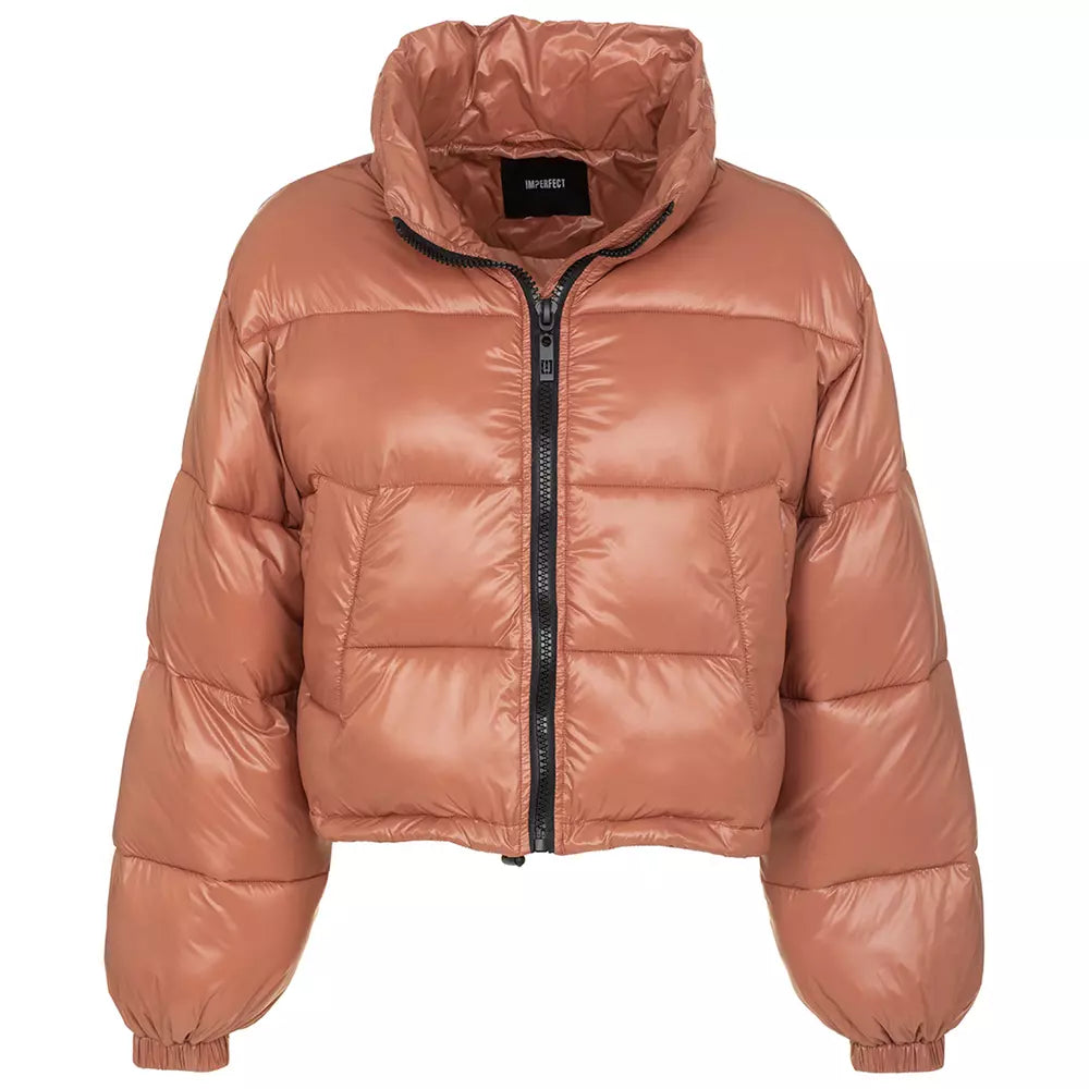 Imperfect Pink Polyamide Jackets & Coat