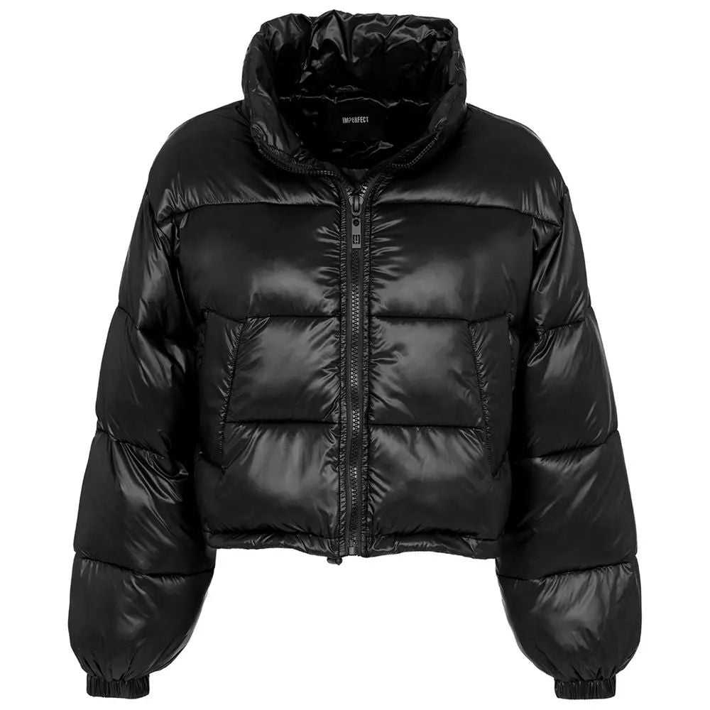 Imperfect Black Polyamide Jackets & Coat