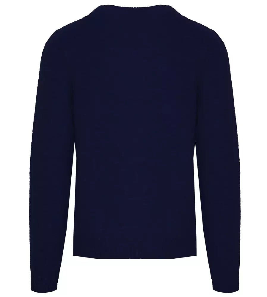 Malo Blue Wool Sweater