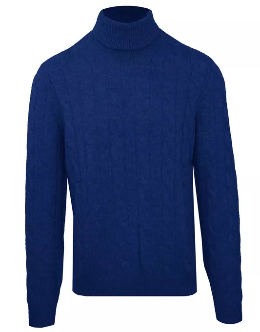 Malo Blue Wool Sweater