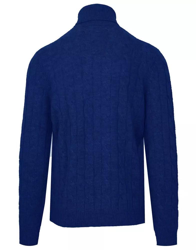 Malo Blue Wool Sweater