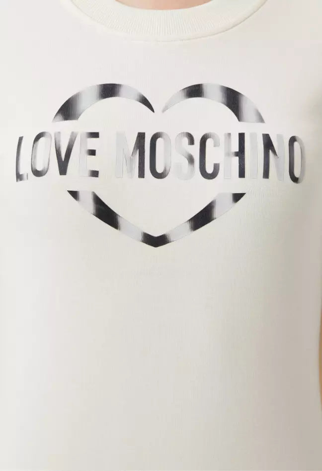 Love Moschino White Cotton Dress