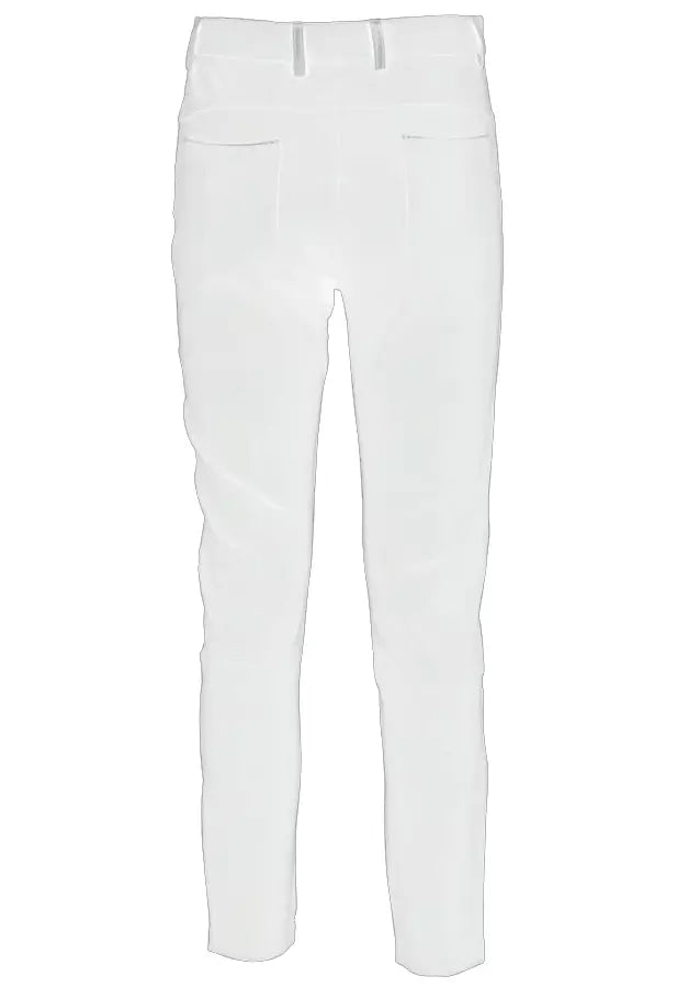 Yes Zee White Viscose Jeans & Pant