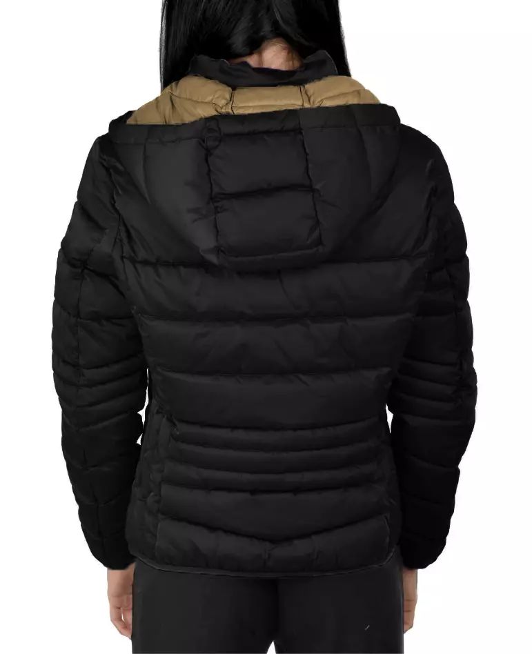 Yes Zee Black Polyamide Jackets & Coat