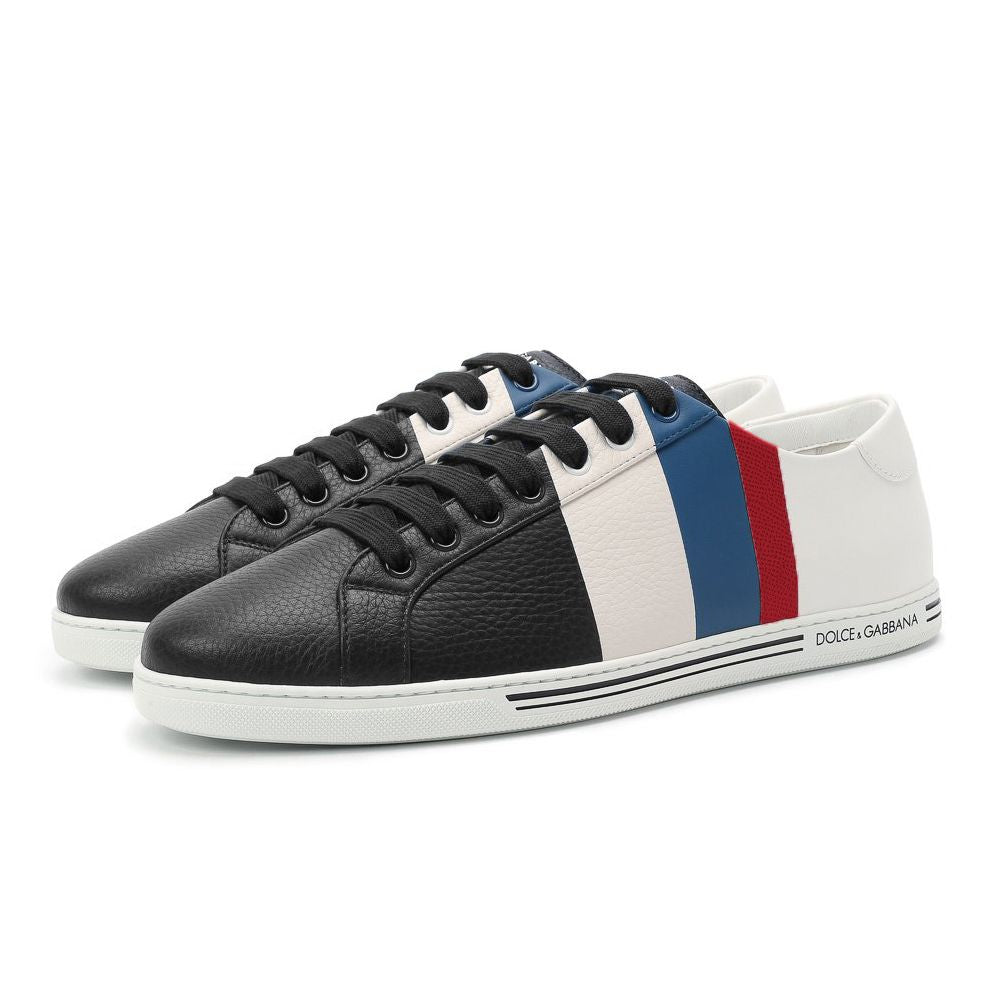 Dolce & Gabbana Multicolor Leather Di Calfskin Sneaker