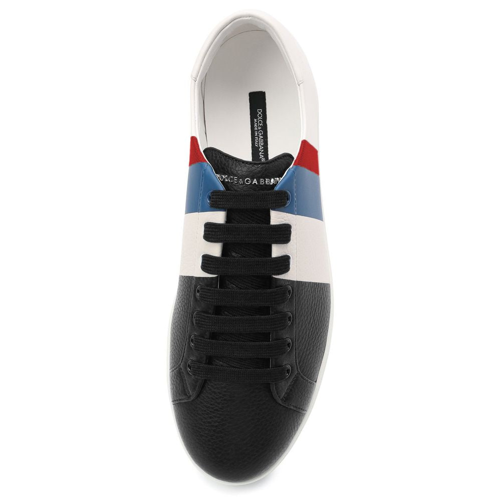 Dolce & Gabbana Multicolor Leather Di Calfskin Sneaker