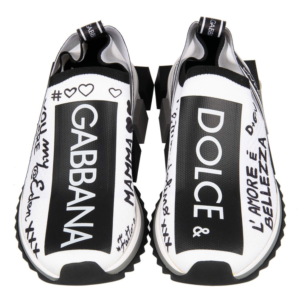 Dolce & Gabbana White Polyester Sneaker