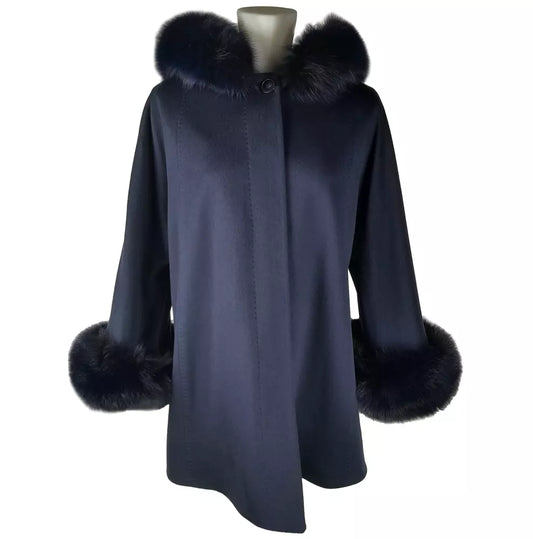 Made in Italy Blue Wool Vergine Jackets & Coat