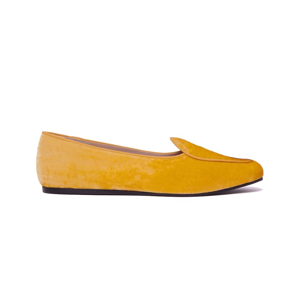 Charles Philip Yellow Leather Di Calfskin Flat Shoe