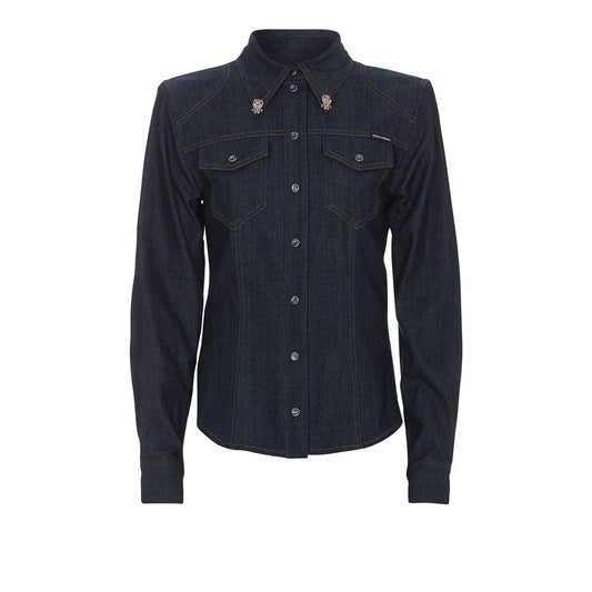 Dolce & Gabbana Blue Cotton Shirt