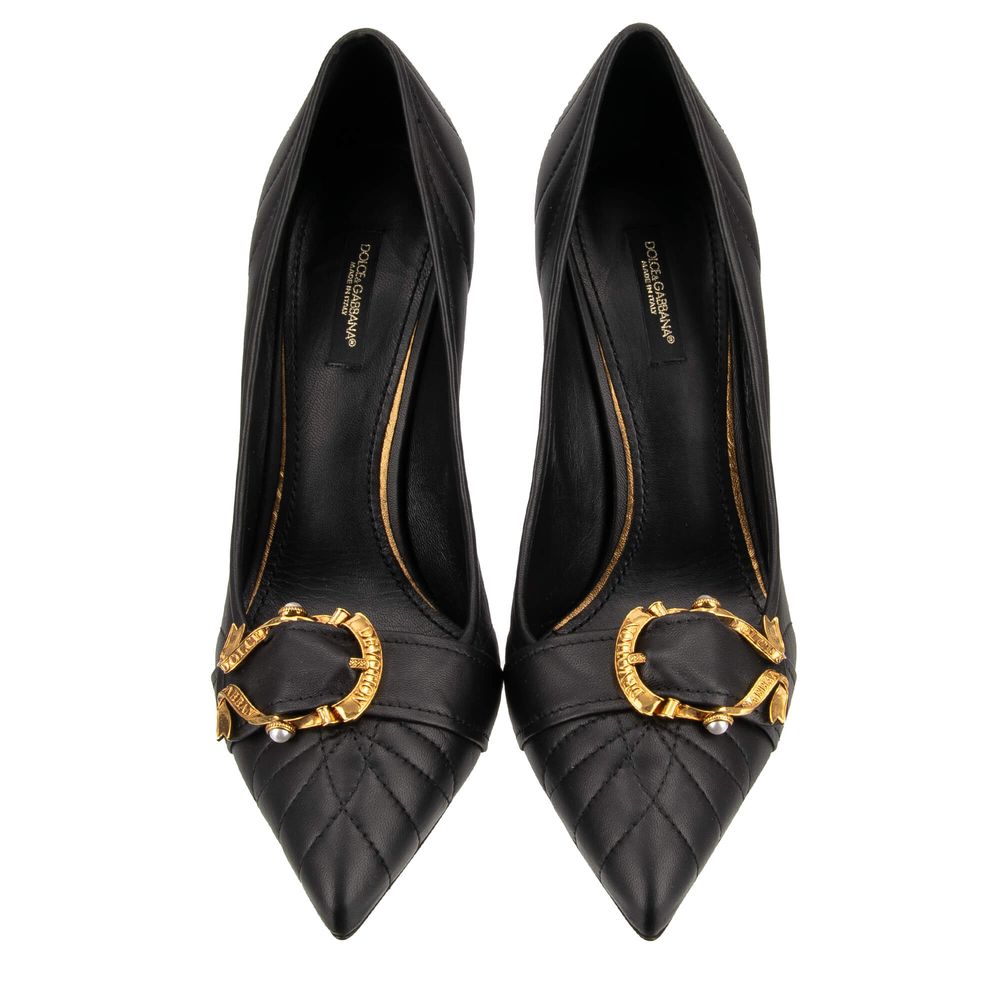 Dolce & Gabbana Black Leather Pump