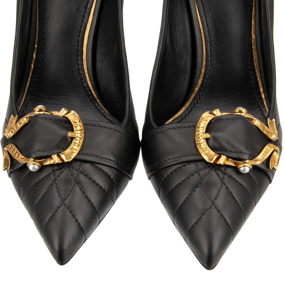 Dolce & Gabbana Black Leather Pump