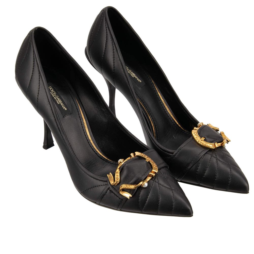 Dolce & Gabbana Black Leather Pump