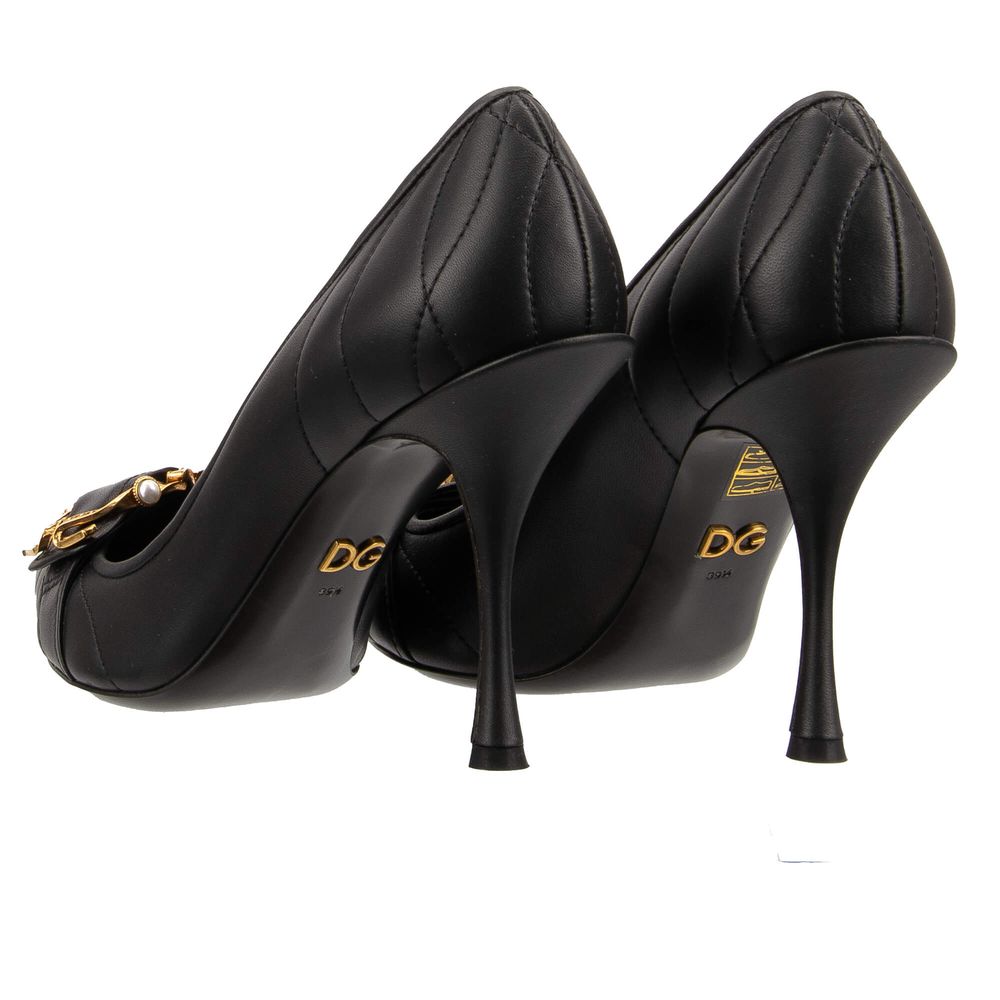 Dolce & Gabbana Black Leather Pump