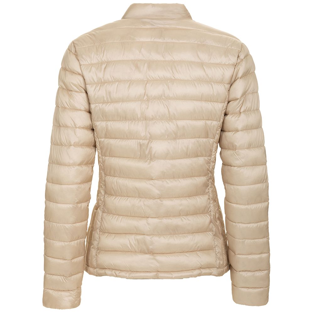 Fred Mello Beige Nylon Jackets & Coat