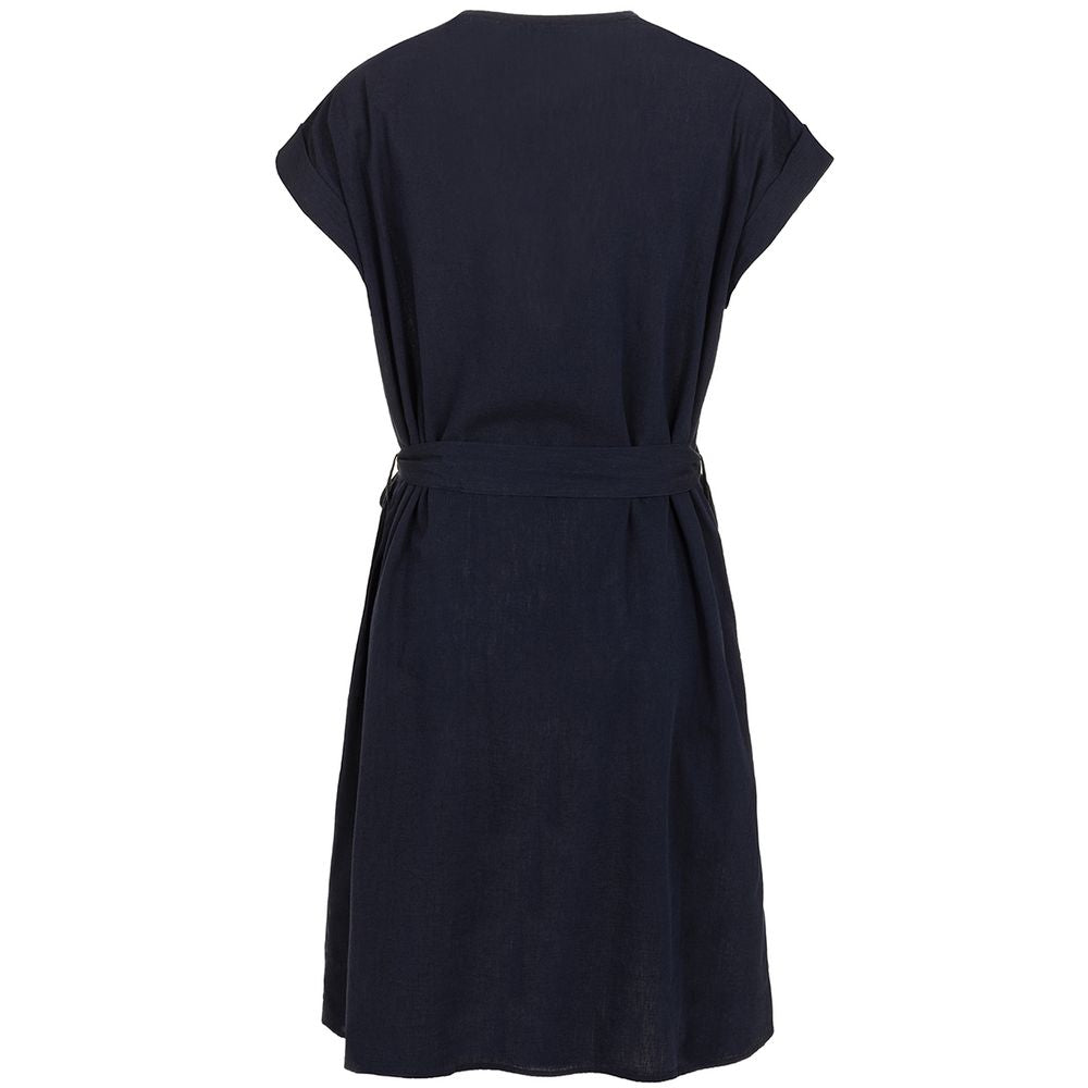 Fred Mello Blue Cotton Dress