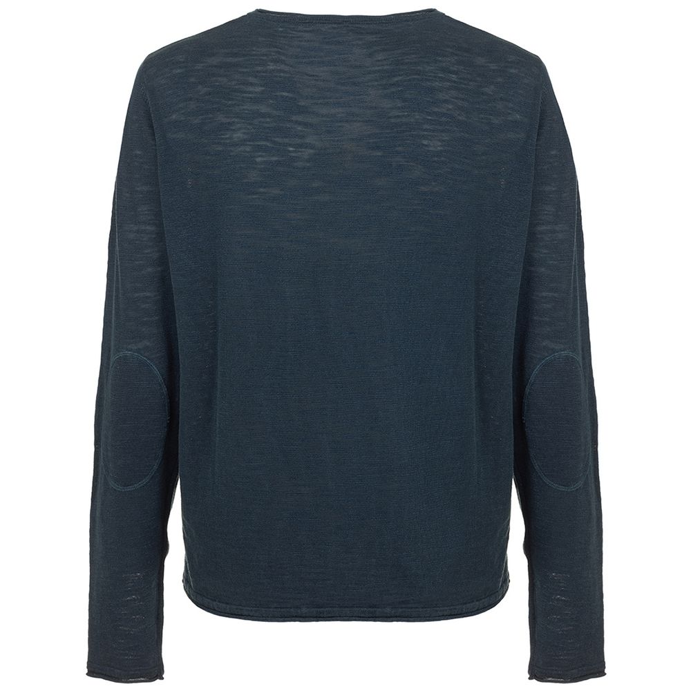 Fred Mello Blue Cotton Sweater