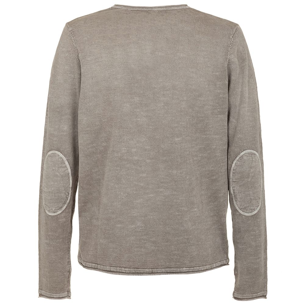 Fred Mello Gray Cotton Sweater