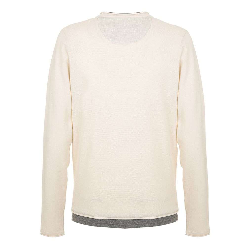 Fred Mello Beige Cotton Sweater