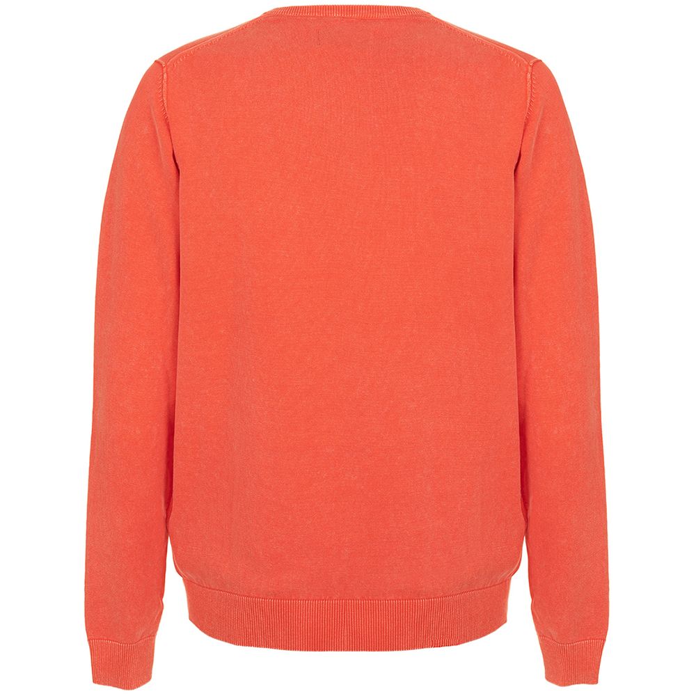 Fred Mello Orange Cotton Sweater