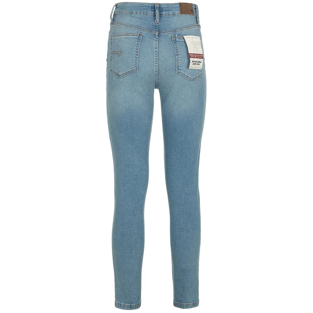 Fred Mello Light Blue Cotton Jeans & Pant