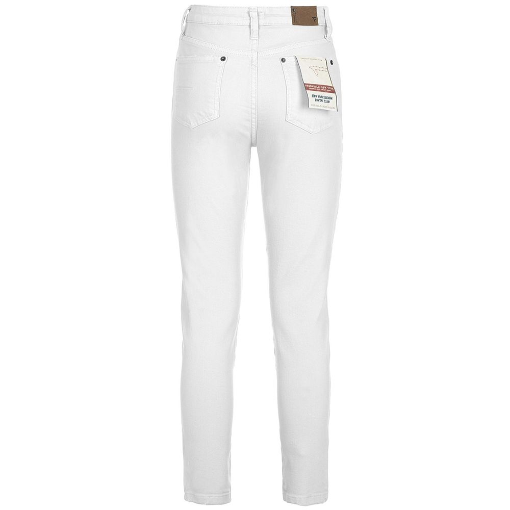 Fred Mello White Cotton Jeans & Pant