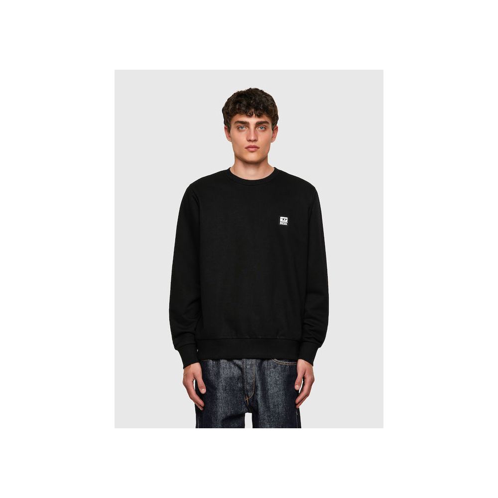 Diesel Black Cotton Sweater