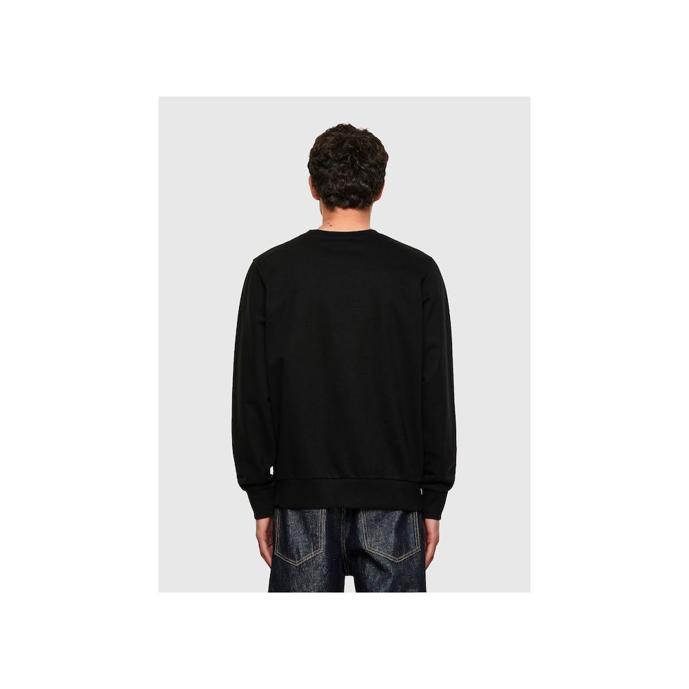 Diesel Black Cotton Sweater